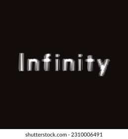 infinity vector conceptual typography logo design . infinity wordmark word mark.