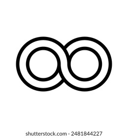 Infinity vector eps symbol illustration color editable