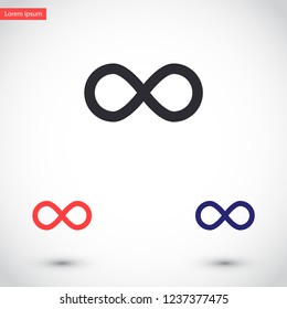 infinity vector icon 10 eps