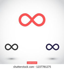 infinity vector icon 10 eps
