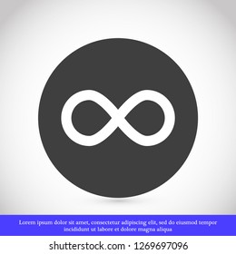 infinity vector icon 10 eps