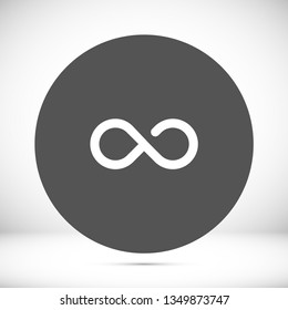 INFINITY vector icon 10 eps