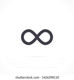 infinity vector icon 10 eps , Lorem ipsum Flat design