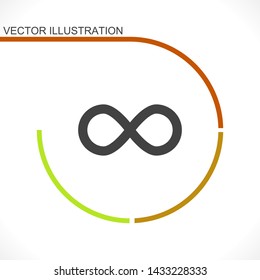 infinity vector icon 10 eps , Lorem ipsum Flat design