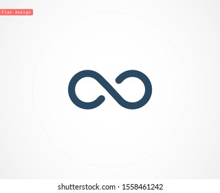 Infinity vector icon eps symbol illustration isolated on white background Outline Infinity vector icon illustration isolated vector sign symbol Infinity vector icon. Infinity  icon sign in