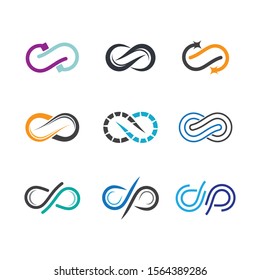 Infinity vector icon illustration design