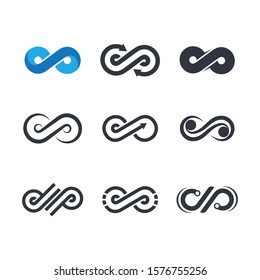 Infinity vector icon illustration design