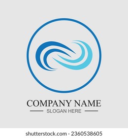 Infinity-Vektorsymbol-Illustration Logo-Vorlage auf grauem Hintergrund