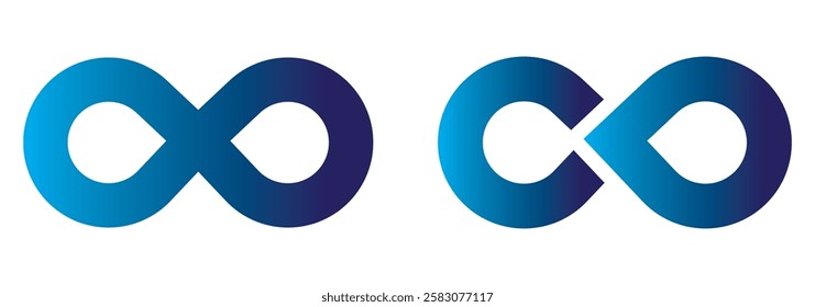 Infinity vector icon isolated. colorful infinity icon. EPS 10