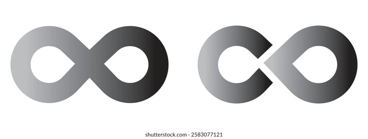 Infinity vector icon isolated. colorful infinity icon. EPS 10