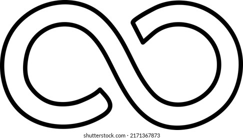 Infinity-Vektorsymbole können für Grafiken und Webdesign verwendet werden.eps
