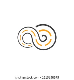 Infinity Way Logo And Symbol Illustration Vector Design