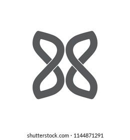 infinity wings logo vector