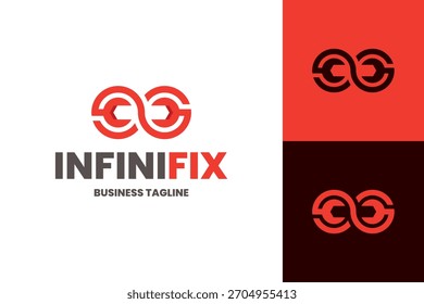 Infinity Wrench Repair Vector de logotipo