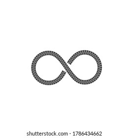 infinity zip icon vector illustration design template