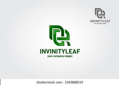 InfinityLeaf Vector logo template. An excellent logo template in high quality and easy to use with editable font and colors. Simple, unique and professional logo illustration.