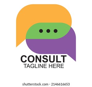 Plantilla de diseño de logotipo de chat infinito, icono de burbuja de voz ilustración vectorial, color creativo o logotipo de mensaje negro de alta resolución ,empresa de logotipo de consultoría de charla de charla, consulte icono