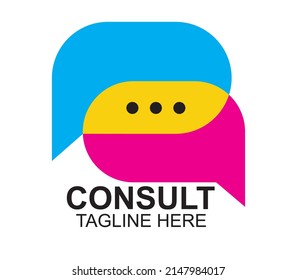 Infinty chat logo design template,  speech bubble icon logo vector illustration, creative color or black message logo high resolution ,talking talk consulting logo company ,consult icon symbol club