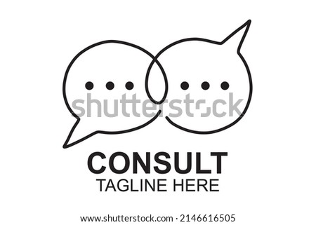 Infinty chat logo design template,  speech bubble icon logo vector illustration, creative color or black message logo high resolution ,talking talk consulting logo company ,consult icon