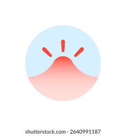 inflammation human skin like acne or papule icon. simple flat style trend modern abstract bad pimple logotype graphic design element isolated on white. concept of red rash on problem fat type skin
