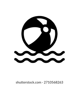 aufblasbares Ballspielsymbol einzeln auf weißem Hintergrund