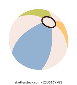 Inflatable beach ball Vector Illustration