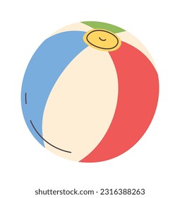 Inflatable Beach Ball Vector Illustration