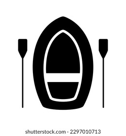 Inflatable boat icon on white background.