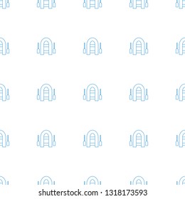 inflatable boat icon pattern seamless white background. Editable line inflatable boat icon. inflatable boat icon pattern for web and mobile.