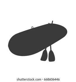 Inflatable boat icon, vector illustration design. Summer objects collection.