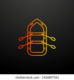 inflatable boat nolan icon. Elements of camping set. Simple icon for websites, web design, mobile app, info graphics