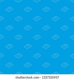 Inflatable boat pattern vector seamless blue repeat for any use