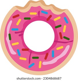  inflatable bright summer circle in the form of a donut
