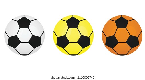 Inflatable children ball set. vector