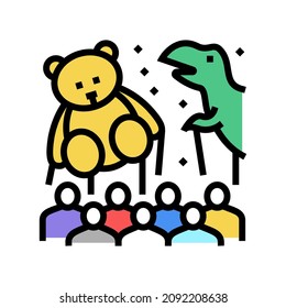 inflatable figure parade color icon vector. inflatable figure parade sign. isolated symbol illustration