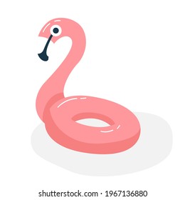 Inflatable flamingo. Summer flamingo float. Toy, pool, summer. Marine concept. Isolated. flamingo inflatables.