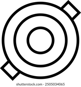 inflatable icon. Thin linear style design isolated on white background