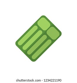 inflatable mattress flat fector icon