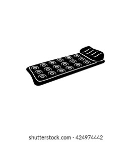 Inflatable mattress icon