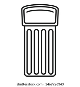 Inflatable mattress icon. Outline inflatable mattress vector icon for web design isolated on white background