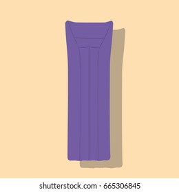 Inflatable mattress icon, vector illustration design. 