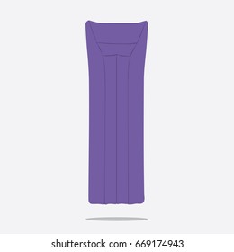 Inflatable mattress icon, vector illustration design. Summer objects collection.