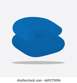 Inflatable mattress icon, vector illustration design. Summer objects collection.
