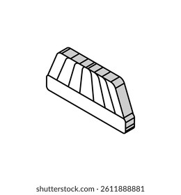 inflatable mattress isometric icon vector. inflatable mattress sign. isolated symbol illustration