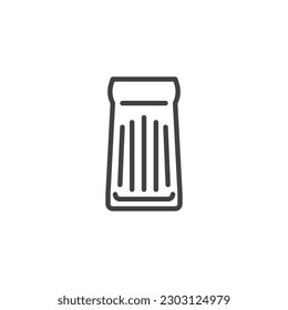 Inflatable mattress line icon. linear style sign for mobile concept and web design. Pool raft outline vector icon. Symbol, logo illustration. Vector graphics