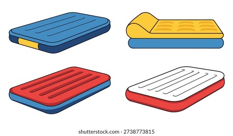 Inflatable Mattress soft elegant style illustration