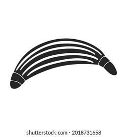 Inflatable mattress vector icon.Black vector icon isolated on white background inflatable mattress.