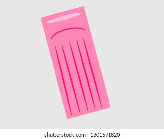 inflatable pink swimming mattress