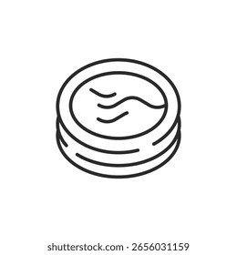 Ícone inflável da piscina. Simples ícone inflável da piscina para o aplicativo de mídia social e web design. Ilustração vetorial