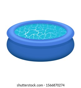 Inflatable Pool Vector Design Illustration Isolated Stock Vector ...